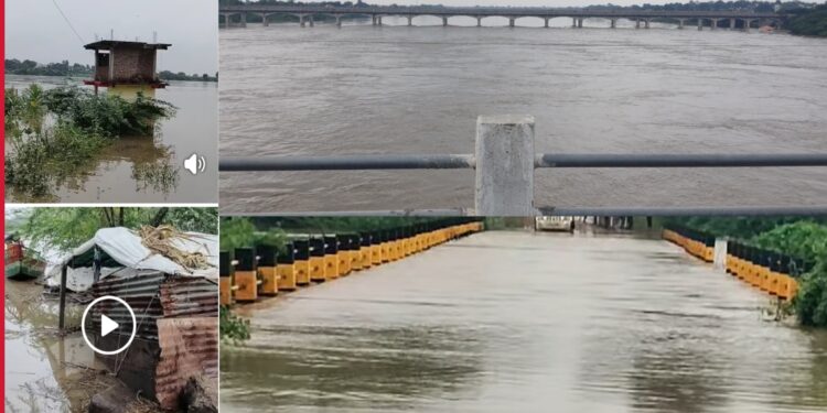 गेवराई तालुक्यात पाणीच पाणी – बळीराजा सुखावलाघराबाहेर पडू नका – तहसीलदार संदीप खोमणे – गेवराई तालुक्यात कोसळधार – अनेक गावांचा संपर्क तुटला , सहा मंडळात मुसळधार, सर्वाधिक पाऊस धोंडराई परिसर, गोदावरी नदीला आला पूर, नागरिकांची मोठी गर्दी