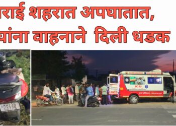 त्या चौकात पून्हा अपघात, पती-पत्नी जखमी